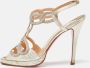 Christian Louboutin Pre-owned Fabric sandals Gray Dames - Thumbnail 2