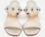 Christian Louboutin Pre-owned Fabric sandals Gray Dames - Thumbnail 3