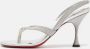 Christian Louboutin Pre-owned Fabric sandals Gray Dames - Thumbnail 2