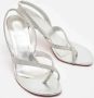 Christian Louboutin Pre-owned Fabric sandals Gray Dames - Thumbnail 4