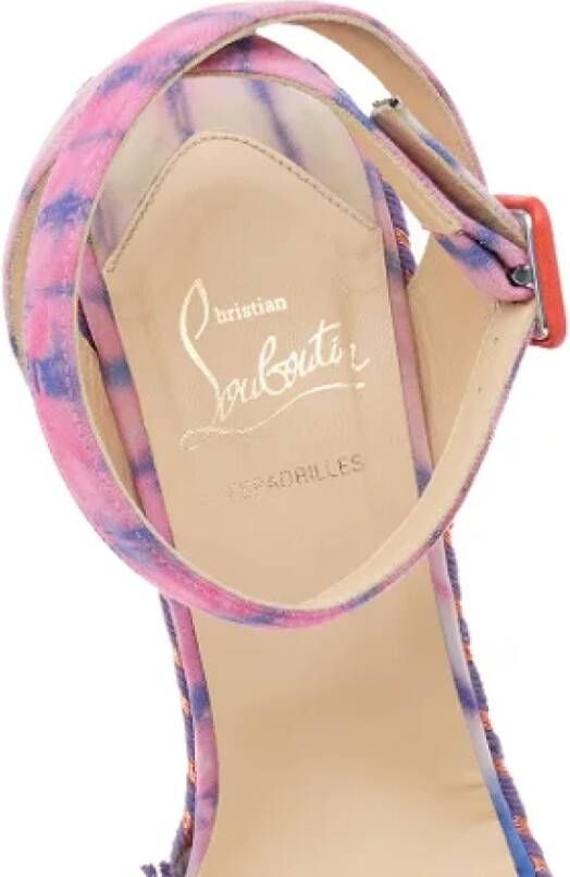 Christian Louboutin Pre-owned Fabric sandals Multicolor Dames