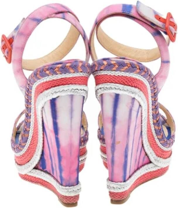 Christian Louboutin Pre-owned Fabric sandals Multicolor Dames