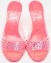 Christian Louboutin Pre-owned Fabric sandals Pink Dames - Thumbnail 2