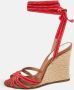 Christian Louboutin Pre-owned Fabric sandals Red Dames - Thumbnail 2