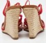 Christian Louboutin Pre-owned Fabric sandals Red Dames - Thumbnail 5