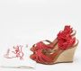 Christian Louboutin Pre-owned Fabric sandals Red Dames - Thumbnail 9