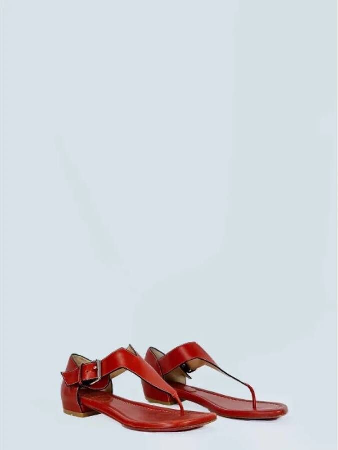 Christian Louboutin Pre-owned Fabric sandals Red Dames