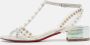 Christian Louboutin Pre-owned Fabric sandals White Dames - Thumbnail 2