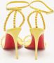 Christian Louboutin Pre-owned Fabric sandals Yellow Dames - Thumbnail 3