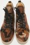 Christian Louboutin Pre-owned Fabric sneakers Brown Heren - Thumbnail 2