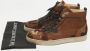 Christian Louboutin Pre-owned Fabric sneakers Brown Heren - Thumbnail 7