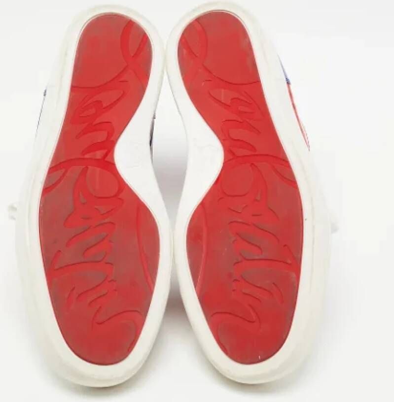 Christian Louboutin Pre-owned Fabric sneakers Red Dames