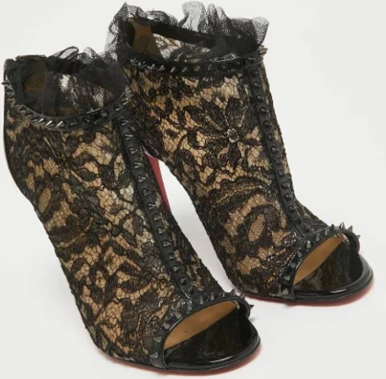 Christian Louboutin Pre-owned Lace boots Black Dames