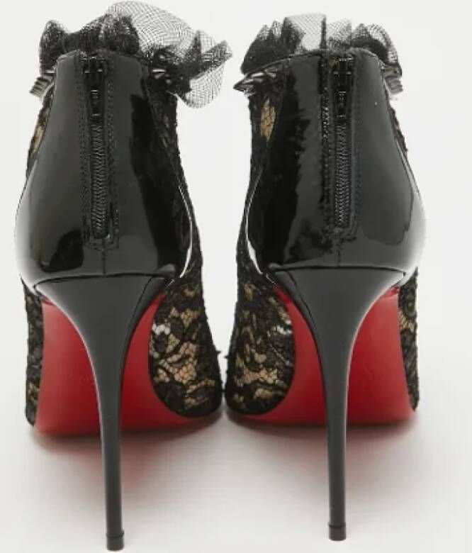 Christian Louboutin Pre-owned Lace boots Black Dames