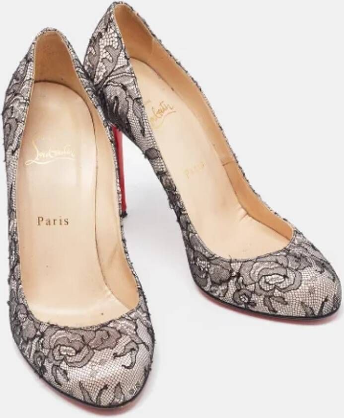 Christian Louboutin Pre-owned Lace heels Black Dames