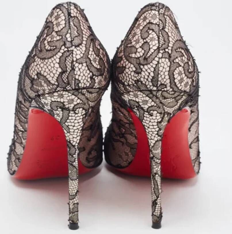 Christian Louboutin Pre-owned Lace heels Black Dames