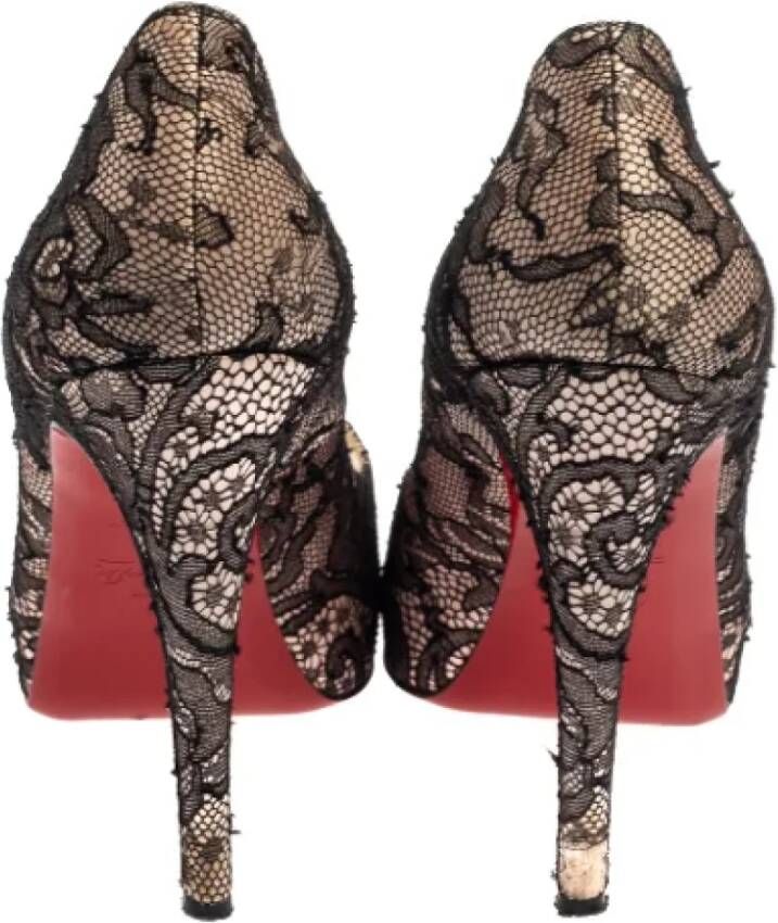 Christian Louboutin Pre-owned Lace heels Black Dames