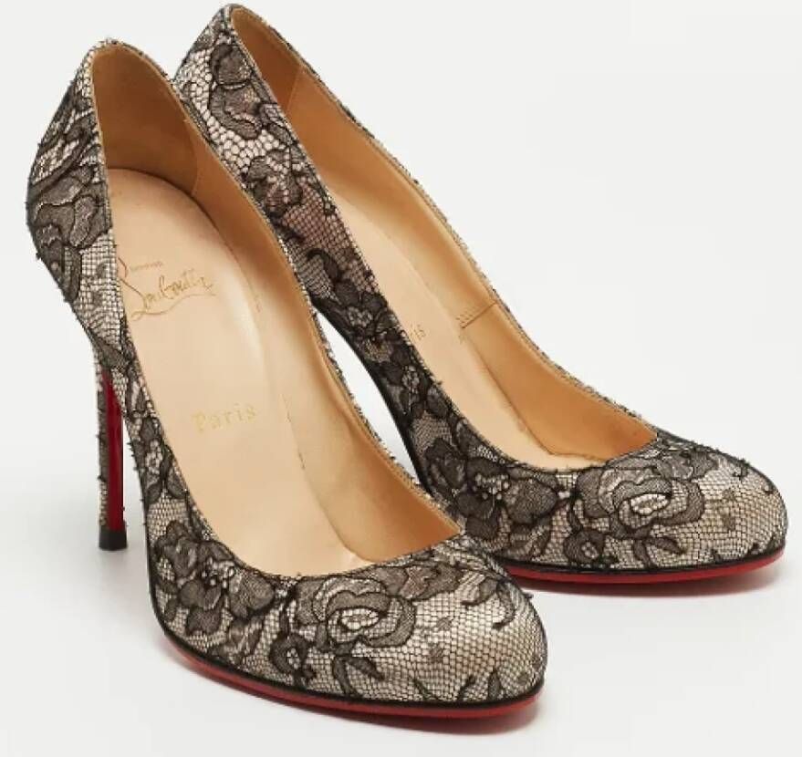 Christian Louboutin Pre-owned Lace heels Black Dames