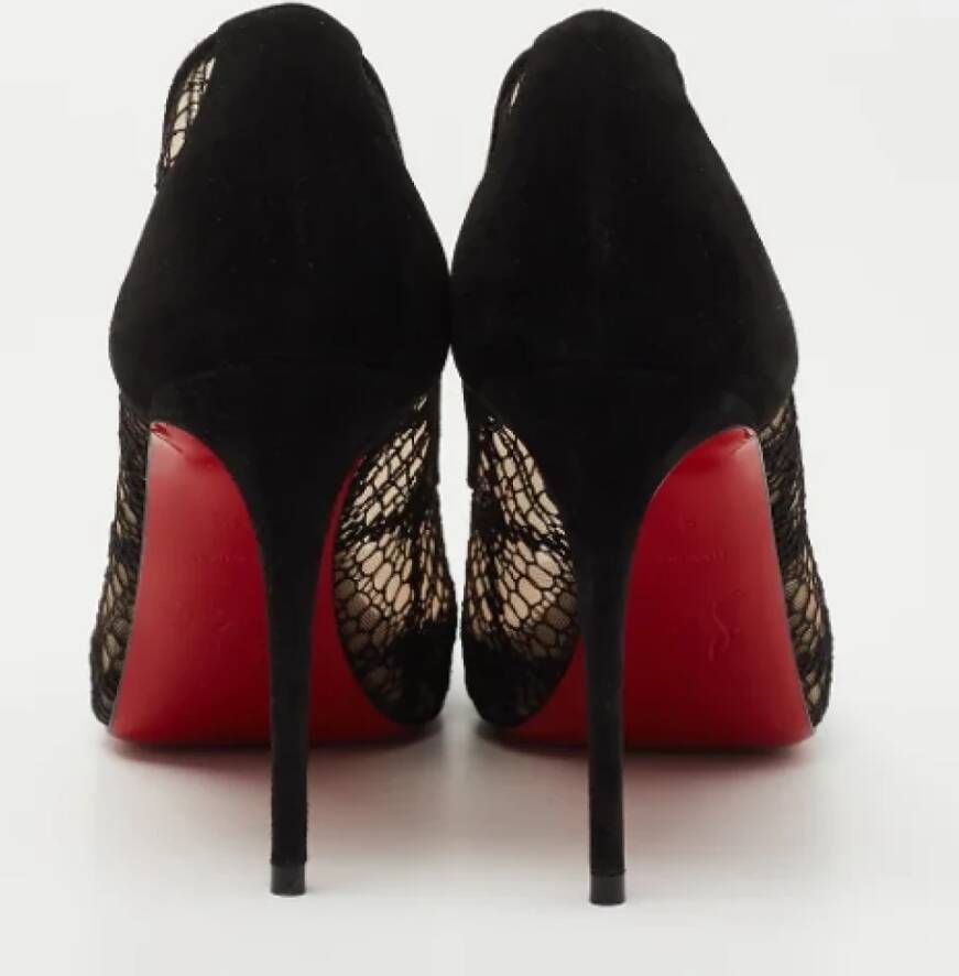 Christian Louboutin Pre-owned Lace heels Black Dames