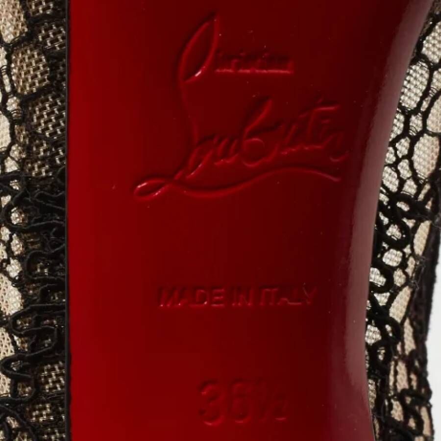 Christian Louboutin Pre-owned Lace heels Black Dames