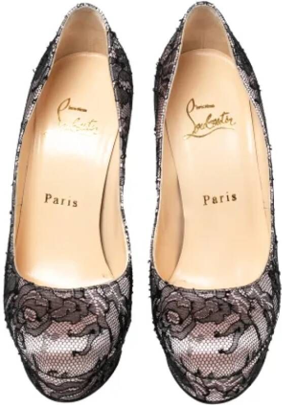 Christian Louboutin Pre-owned Lace heels Black Dames