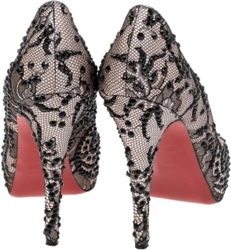 Christian Louboutin Pre-owned Lace heels Black Dames