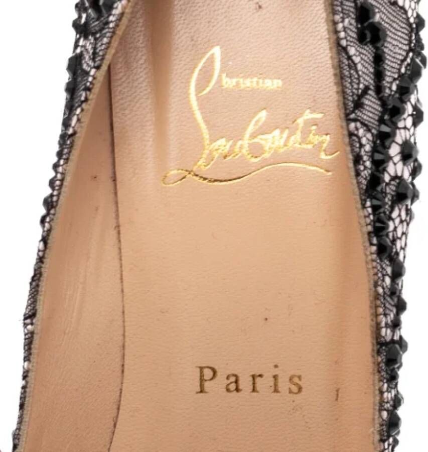 Christian Louboutin Pre-owned Lace heels Black Dames