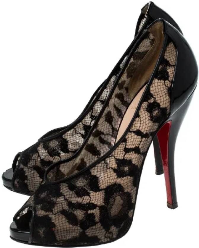 Christian Louboutin Pre-owned Lace heels Black Dames