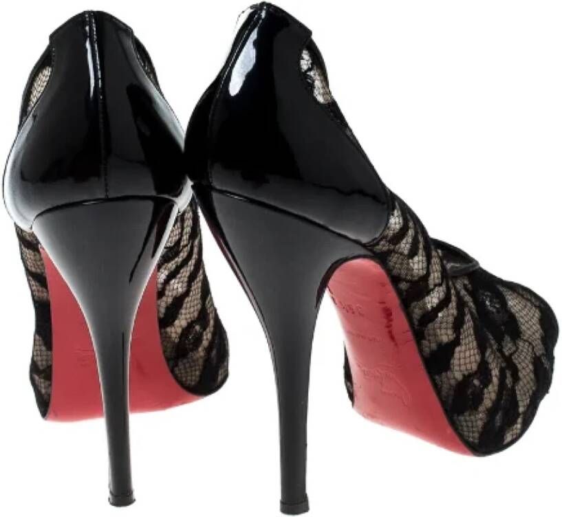 Christian Louboutin Pre-owned Lace heels Black Dames