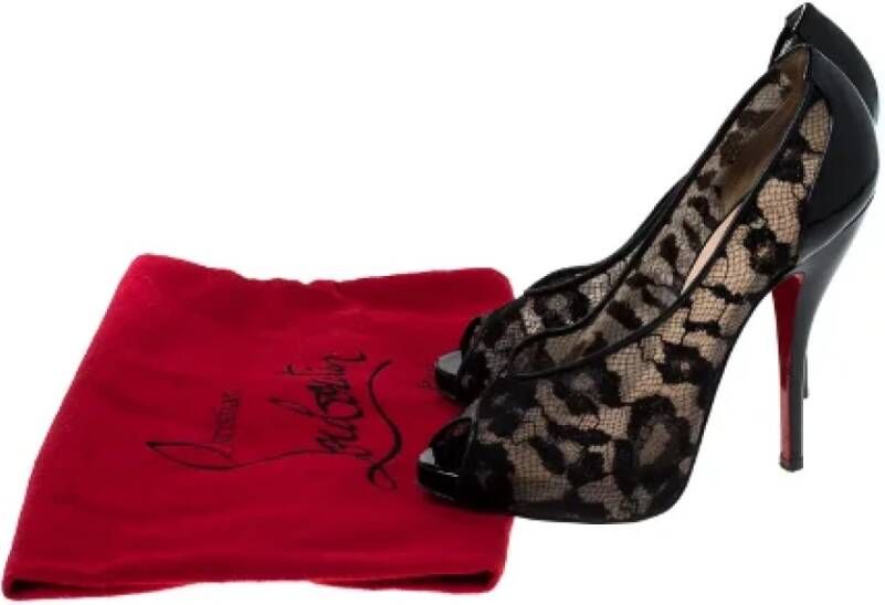 Christian Louboutin Pre-owned Lace heels Black Dames