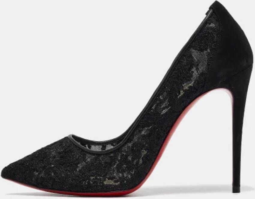 Christian Louboutin Pre-owned Lace heels Black Dames