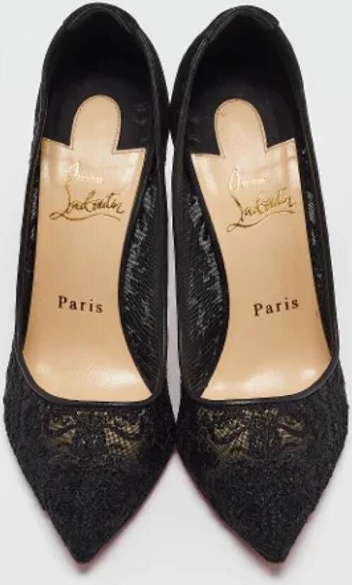 Christian Louboutin Pre-owned Lace heels Black Dames