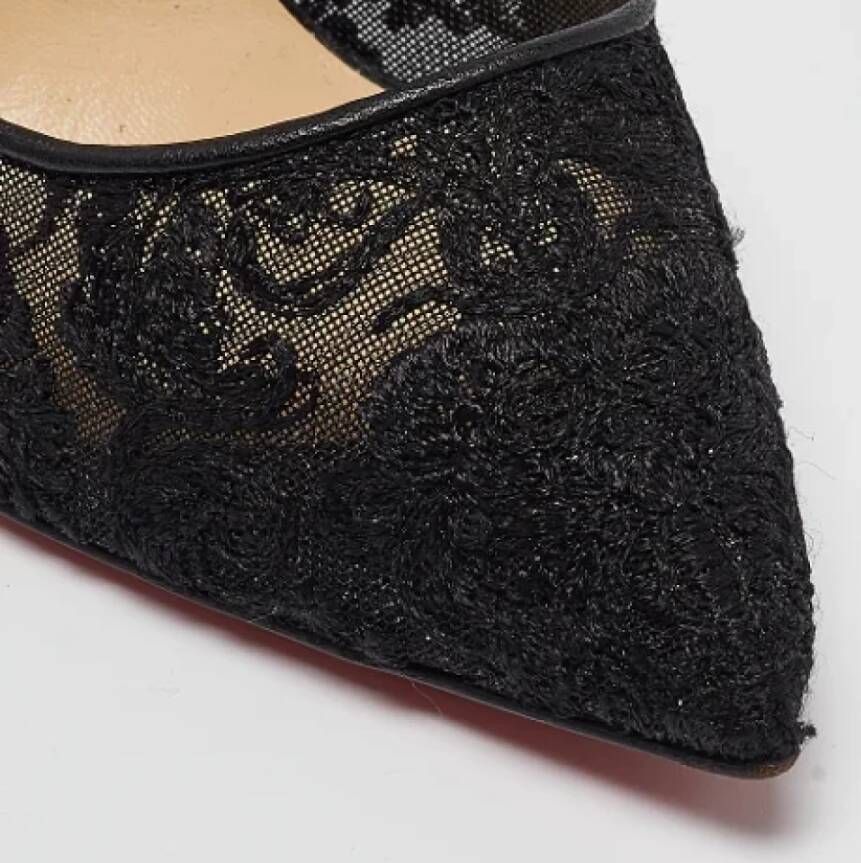 Christian Louboutin Pre-owned Lace heels Black Dames