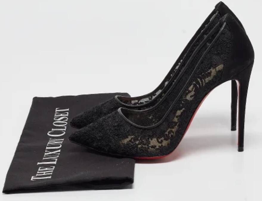 Christian Louboutin Pre-owned Lace heels Black Dames