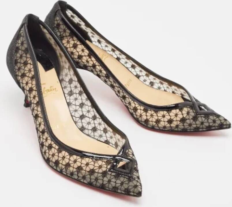 Christian Louboutin Pre-owned Lace heels Black Dames