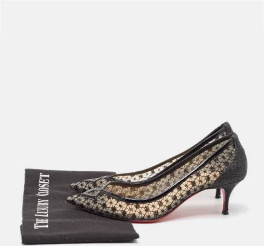 Christian Louboutin Pre-owned Lace heels Black Dames