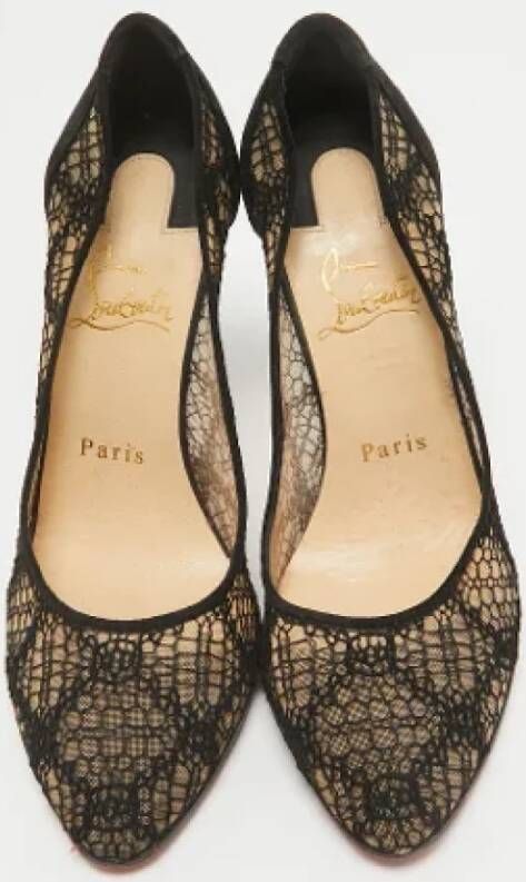 Christian Louboutin Pre-owned Lace heels Black Dames