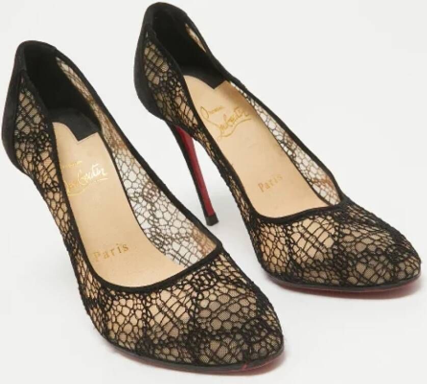 Christian Louboutin Pre-owned Lace heels Black Dames