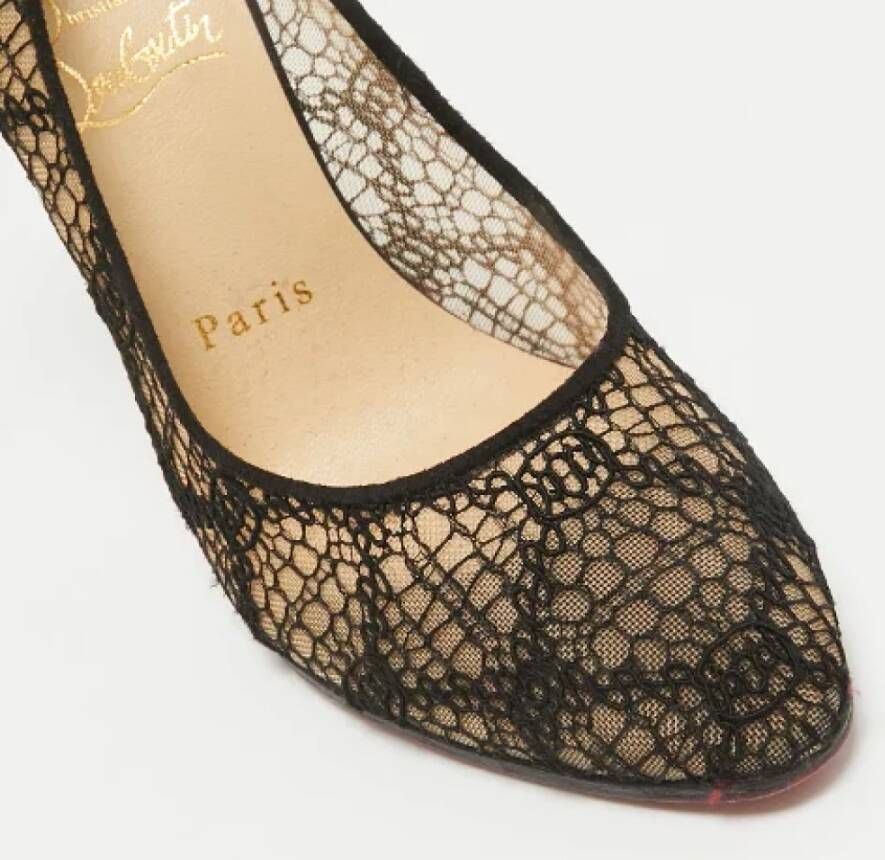 Christian Louboutin Pre-owned Lace heels Black Dames