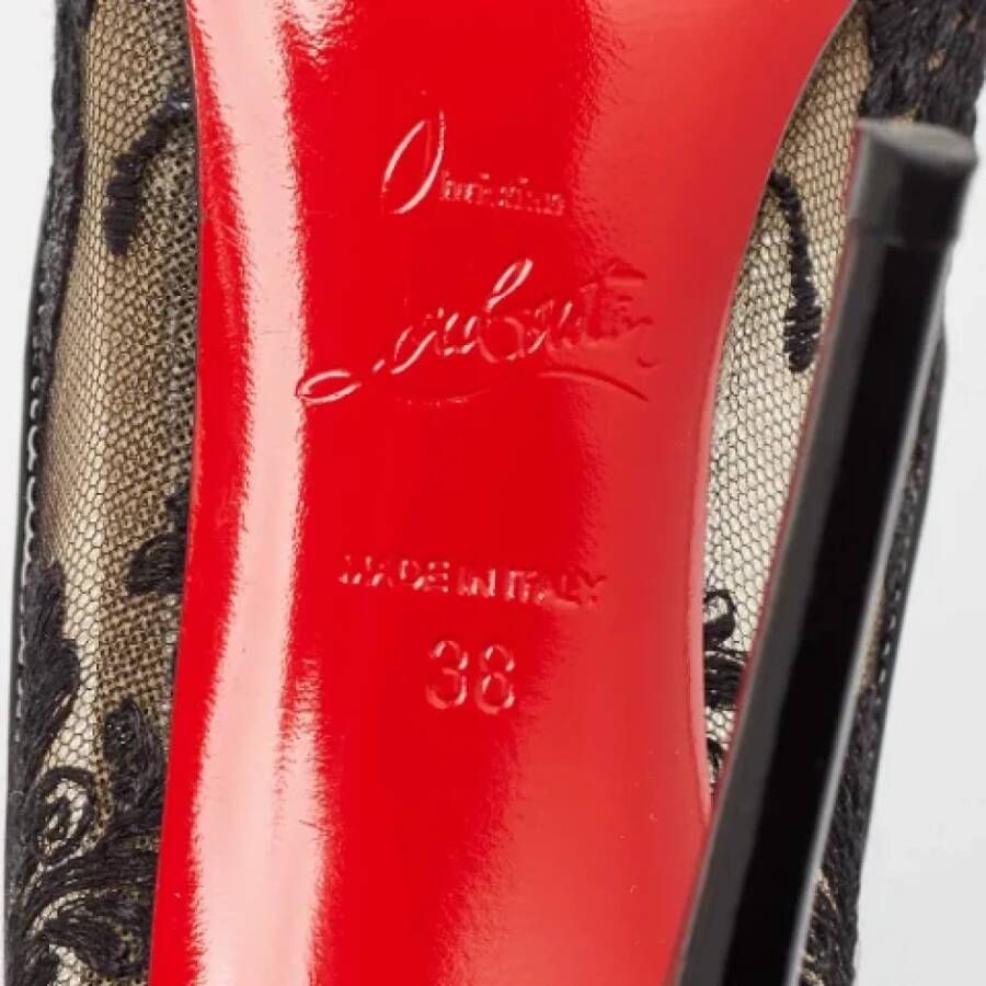 Christian Louboutin Pre-owned Lace heels Black Dames