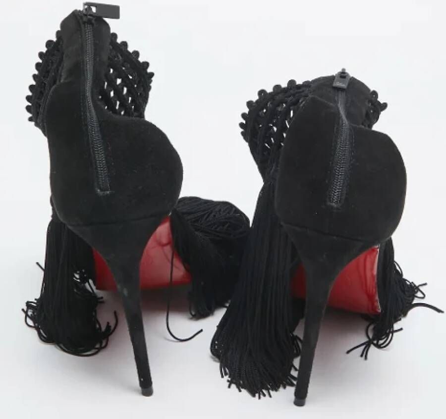 Christian Louboutin Pre-owned Lace sandals Black Dames