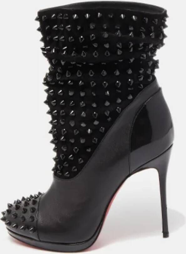 Christian Louboutin Pre-owned Leather boots Black Dames