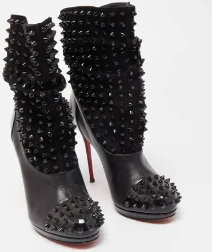 Christian Louboutin Pre-owned Leather boots Black Dames