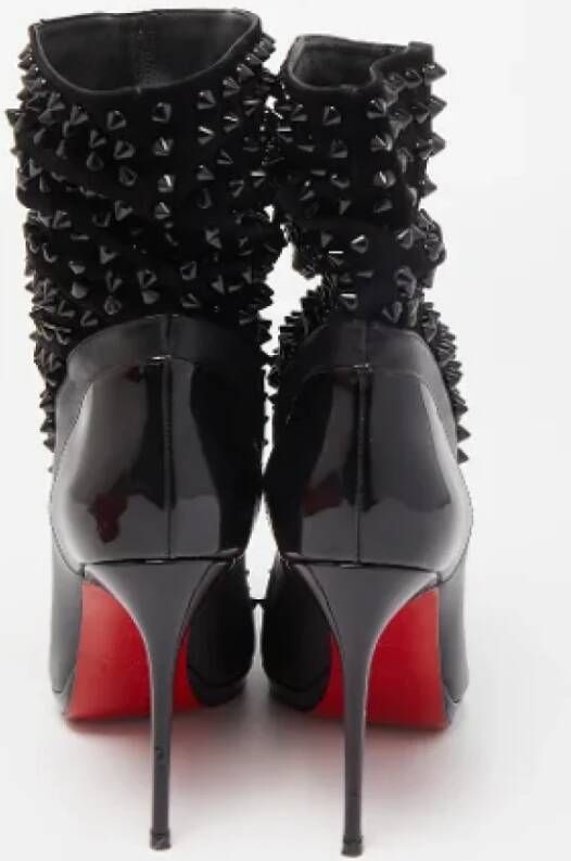 Christian Louboutin Pre-owned Leather boots Black Dames