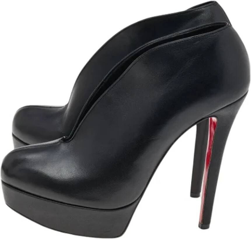 Christian Louboutin Pre-owned Leather boots Black Dames