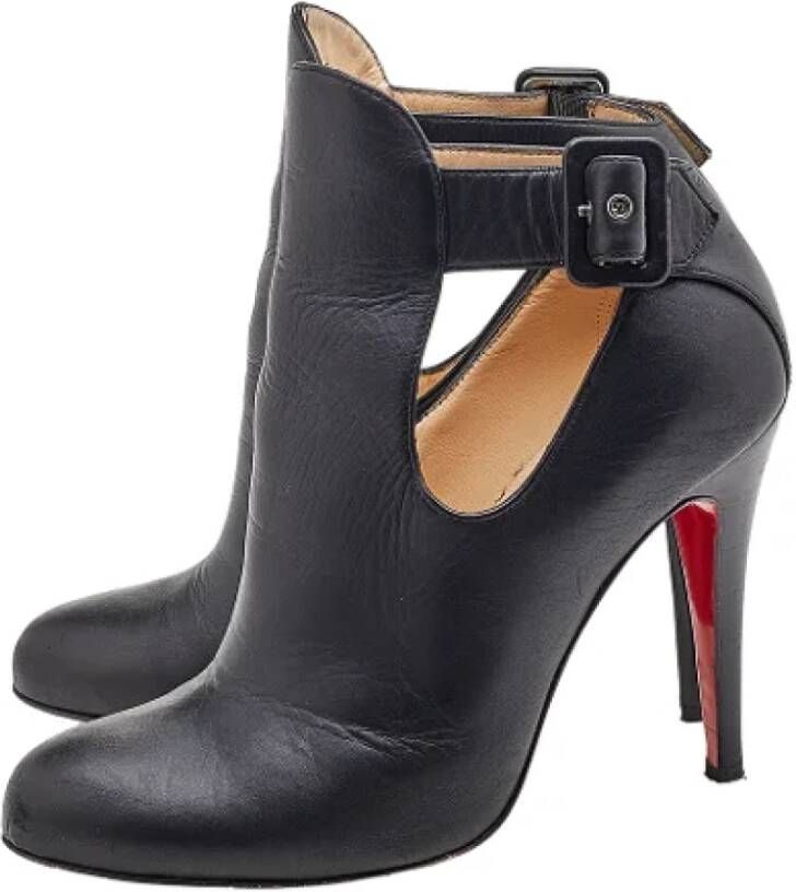 Christian Louboutin Pre-owned Leather boots Black Dames