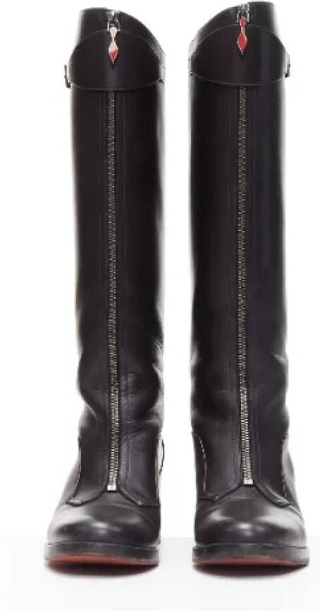 Christian Louboutin Pre-owned Leather boots Black Dames