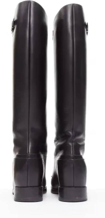 Christian Louboutin Pre-owned Leather boots Black Dames