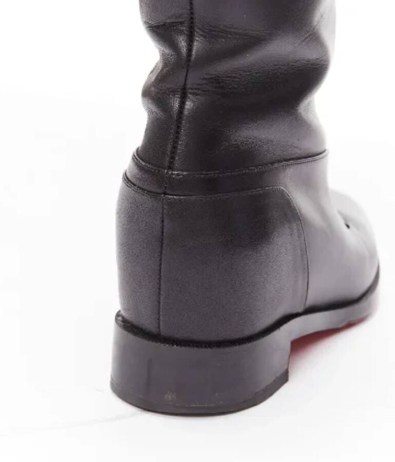 Christian Louboutin Pre-owned Leather boots Black Dames