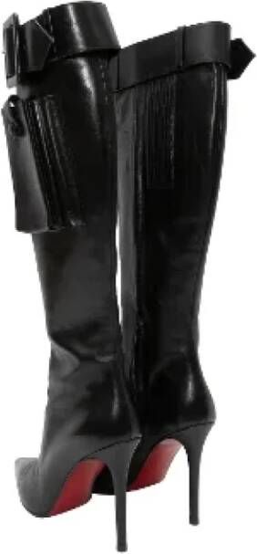 Christian Louboutin Pre-owned Leather boots Black Dames